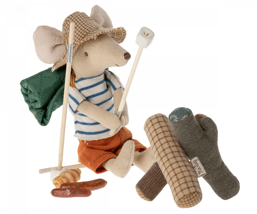 Bonfire Set, Mouse | Hiker Collection by Maileg