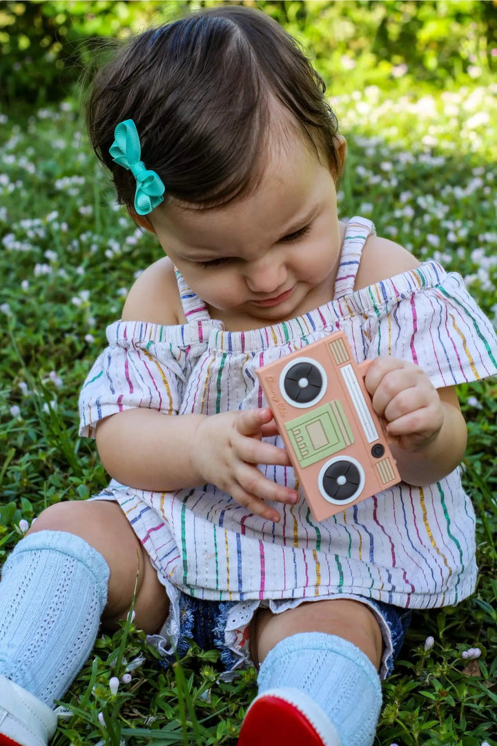 Boom Box Silicone Teether by Gummy Chic
