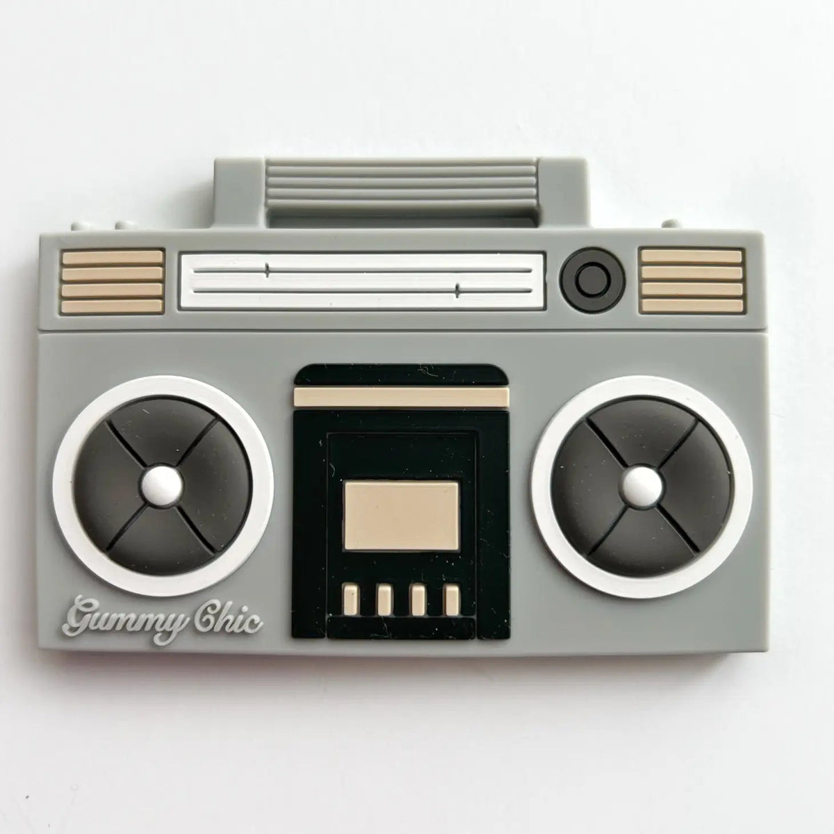 Boom Box Silicone Teether by Gummy Chic