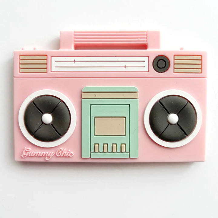 Boom Box Silicone Teether by Gummy Chic