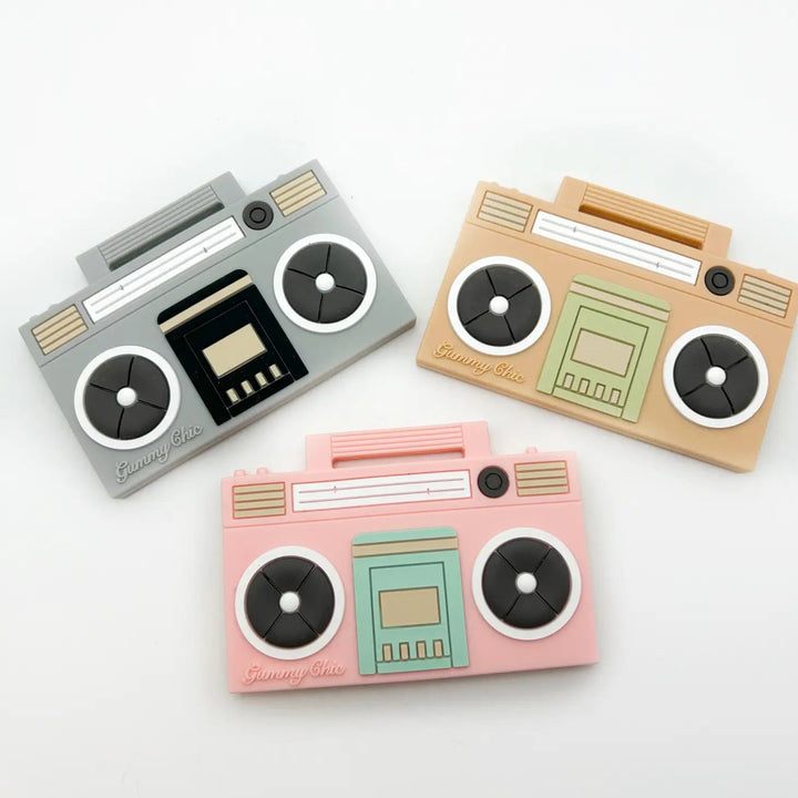 Boom Box Silicone Teether by Gummy Chic
