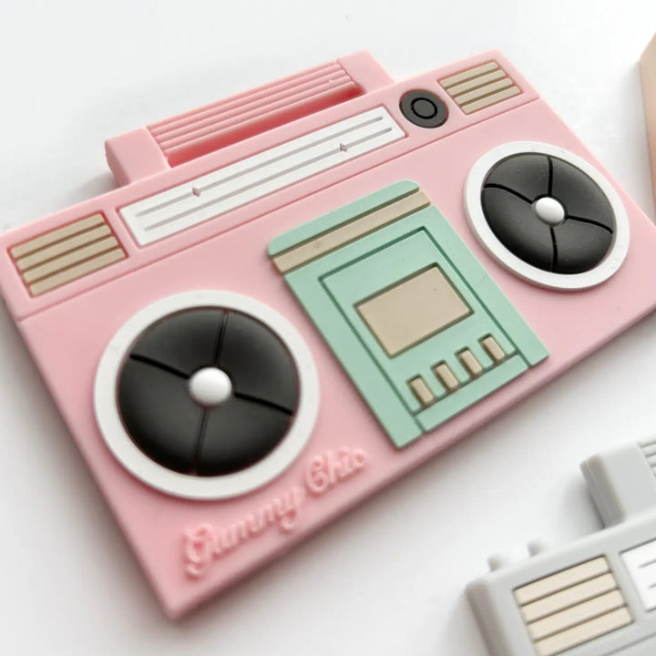 Boom Box Silicone Teether by Gummy Chic