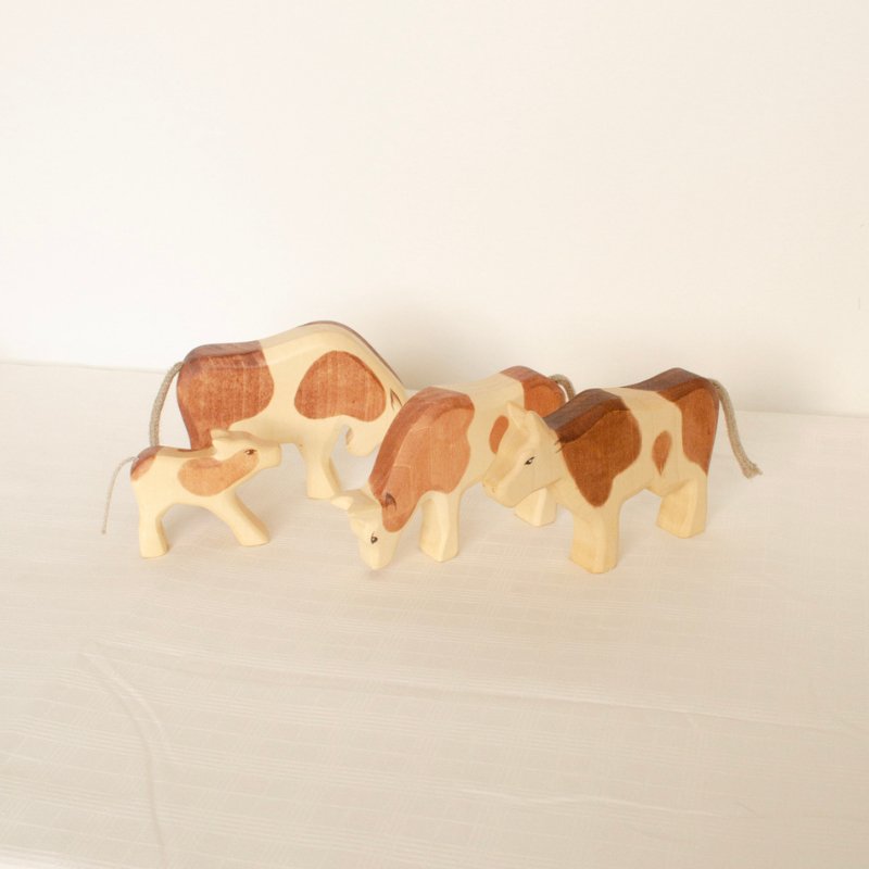 Brown Ox Wooden Figurine by HolzWald - Maude Kids Decor