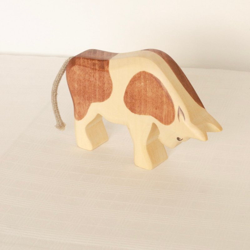 Brown Ox Wooden Figurine by HolzWald - Maude Kids Decor