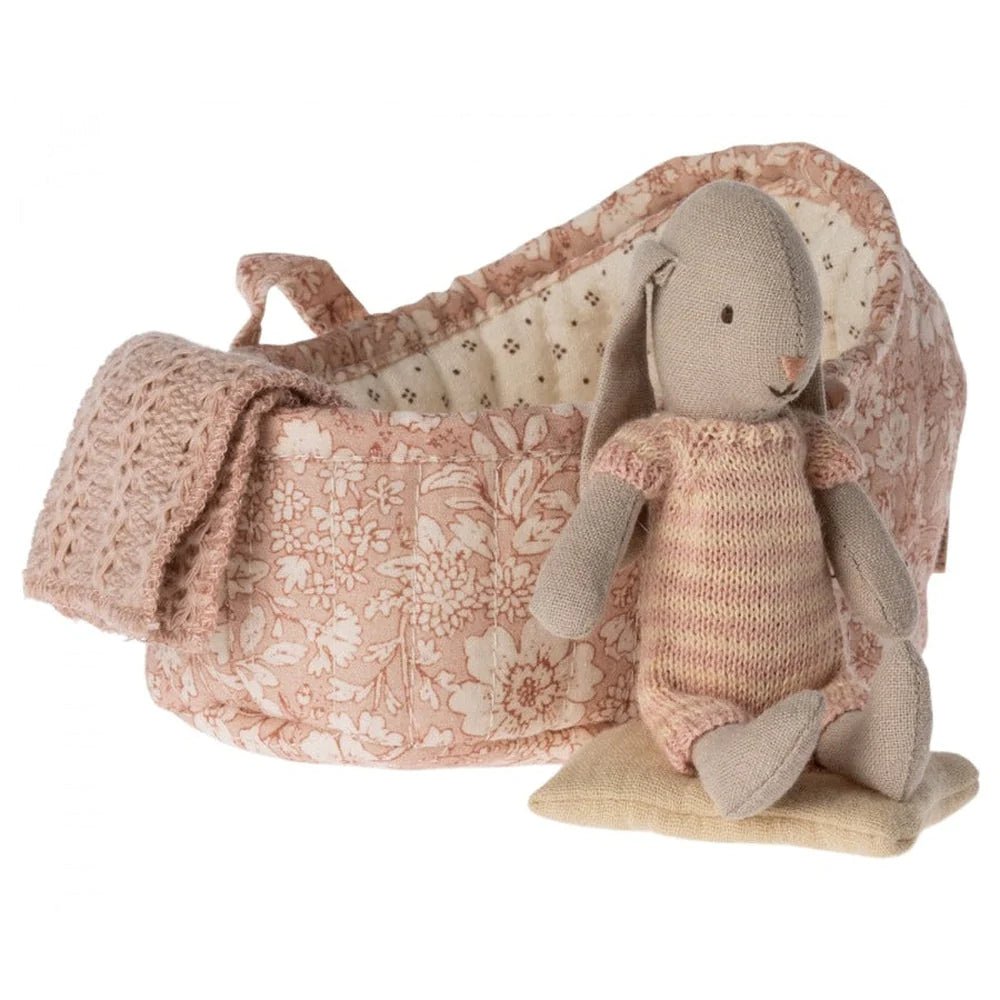 Bunny in Carry Cot, Micro by Maileg - Maude Kids Decor