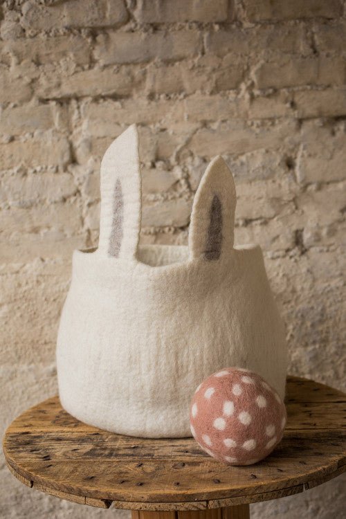 Bunny Pasu Felt Basket by Muskhane
