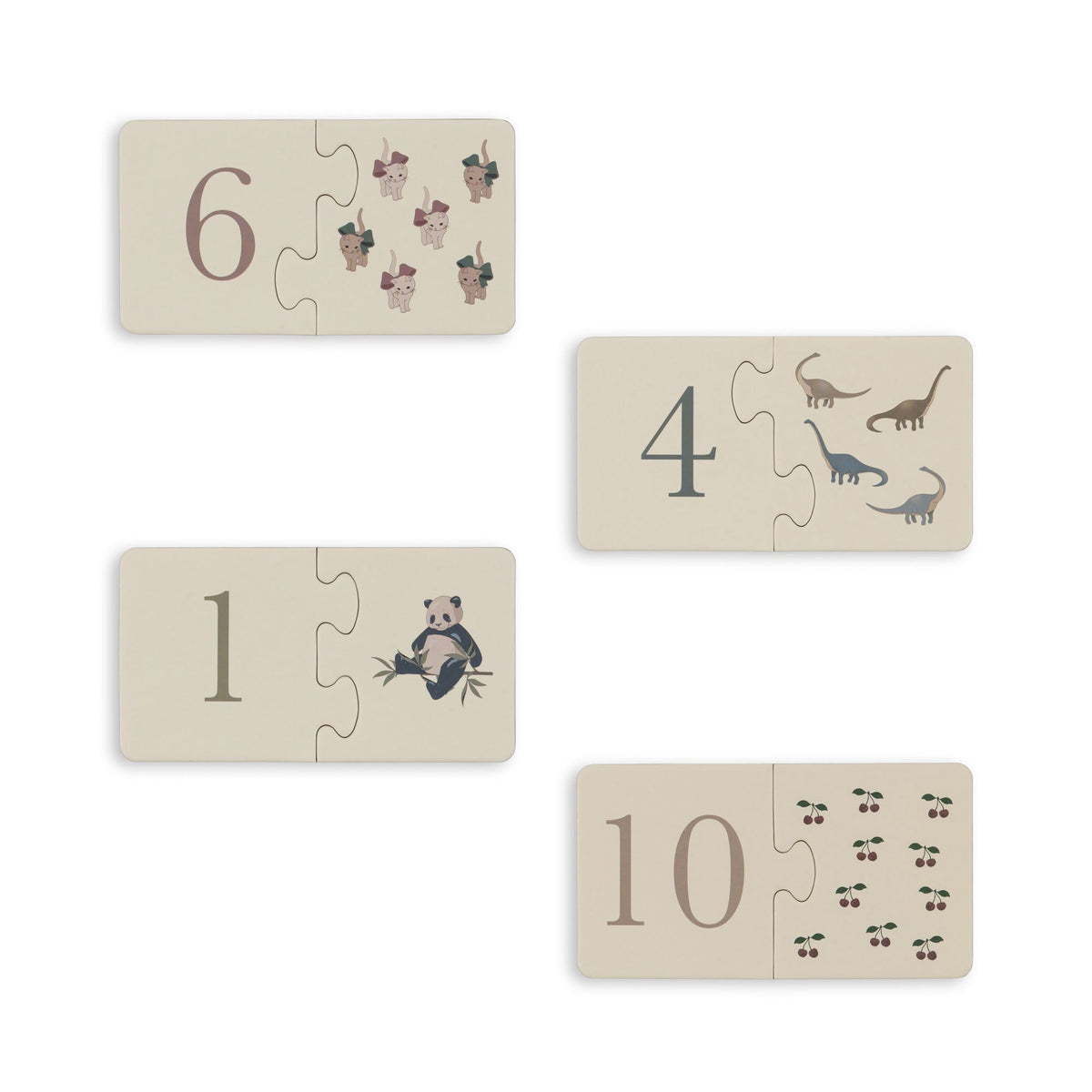 Cardboard Puzzle Numbers by Konges Sløjd - Maude Kids Decor