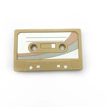 Cassette Tape Silicone Teether by Gummy Chic
