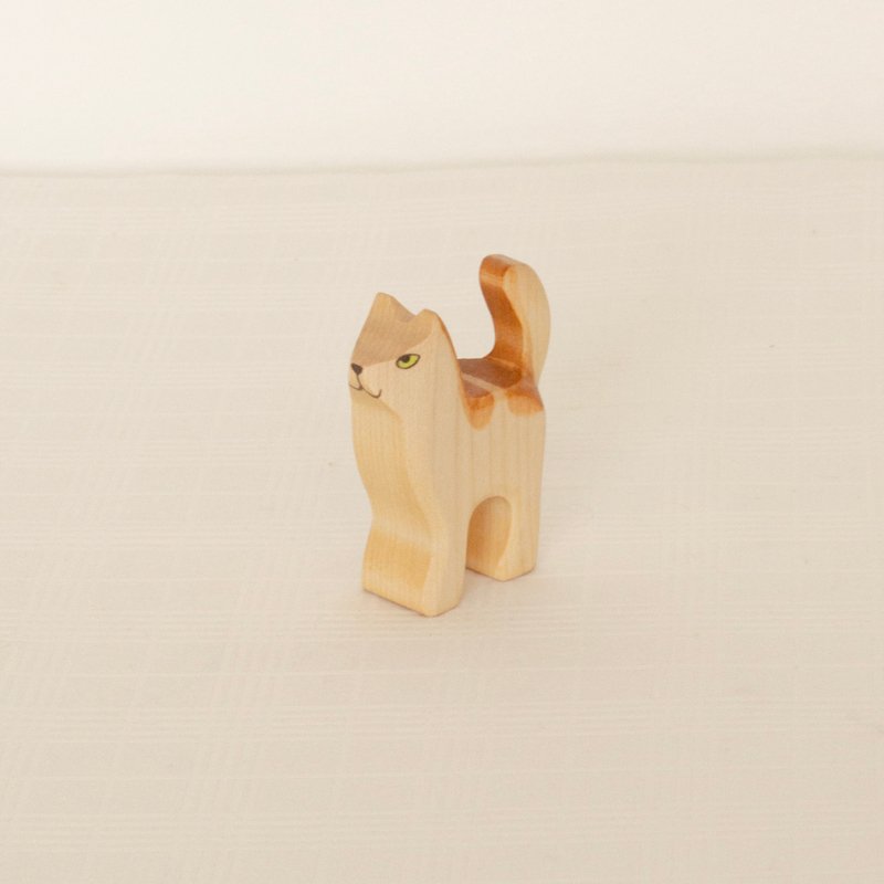 Cat Wooden Figurine | Small by HolzWald - Maude Kids Decor