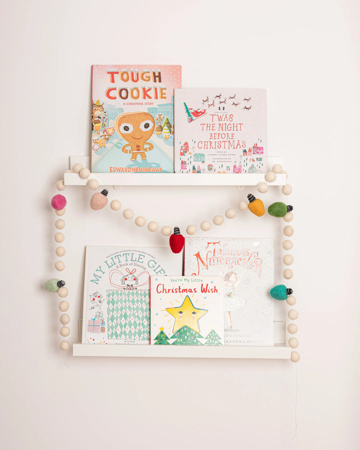 Christmas Lights Felt Garland by Lil&