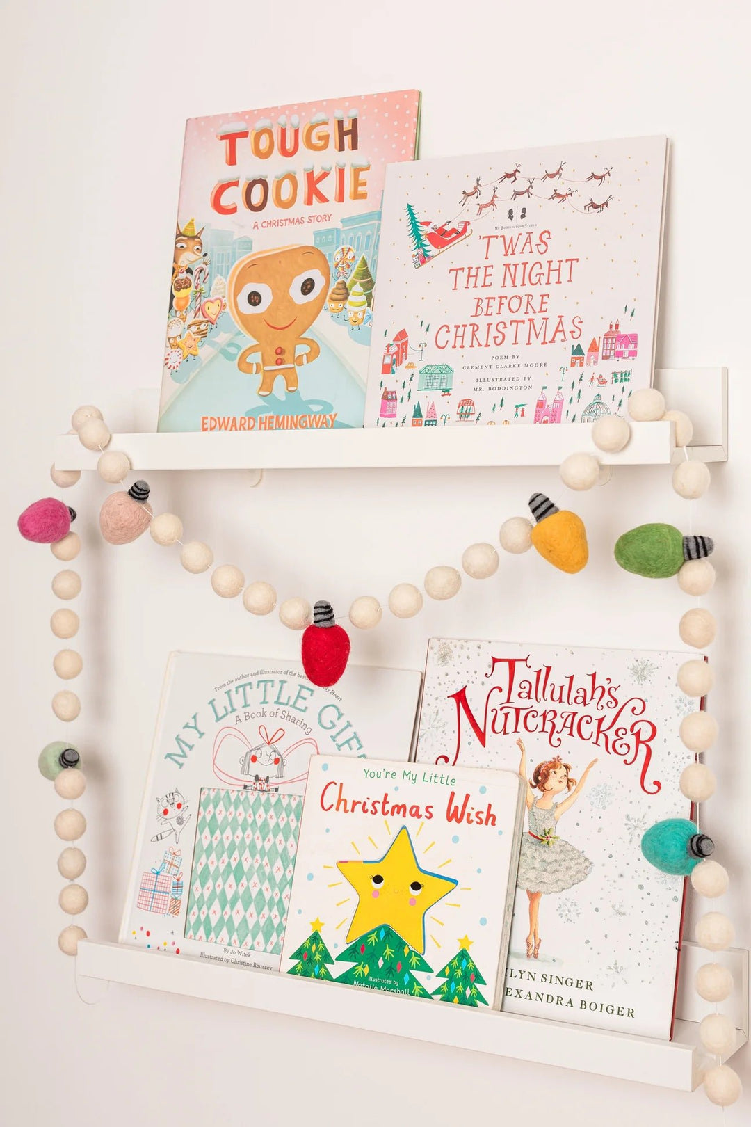Christmas Lights Felt Garland by Lil&