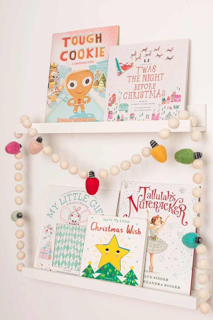 Christmas Lights Felt Garland by Lil&