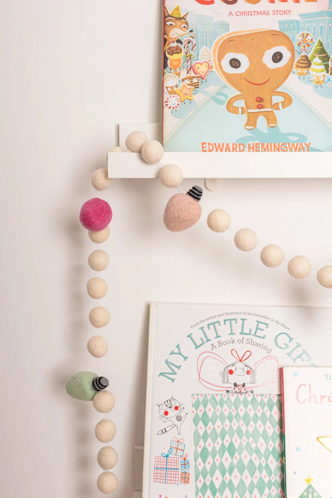 Christmas Lights Felt Garland by Lil&