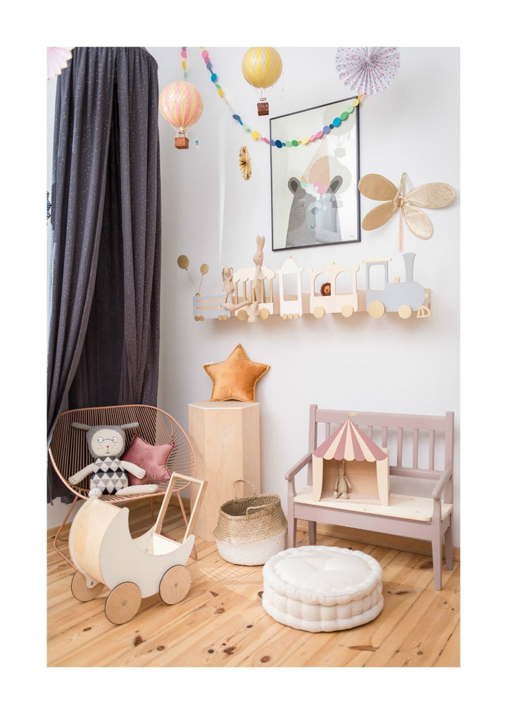 Circus Shelf "The Big Top" | Dusty Rose by Up! Warsaw - Maude Kids Decor