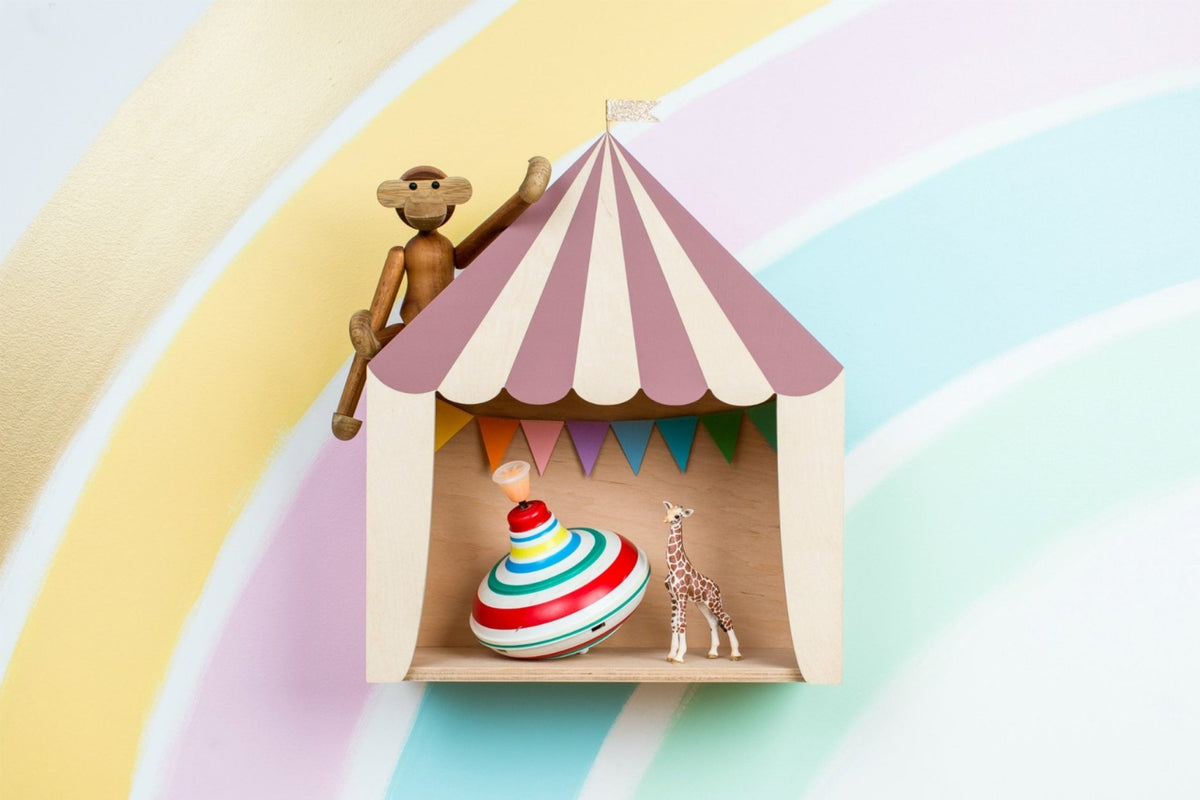 Circus Shelf "The Big Top" | Dusty Rose by Up! Warsaw - Maude Kids Decor