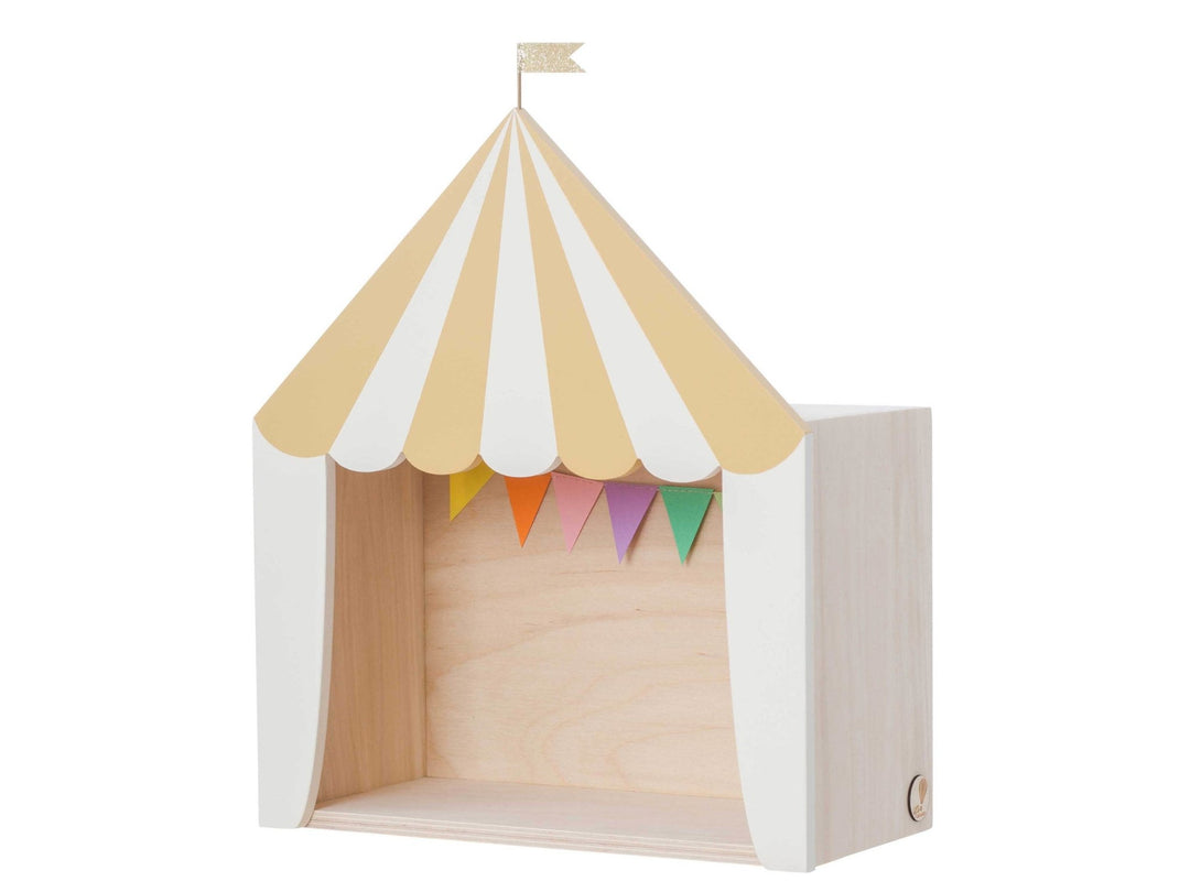 Circus Shelf "The Big Top" | Mustard-White by Up! Warsaw - Maude Kids Decor
