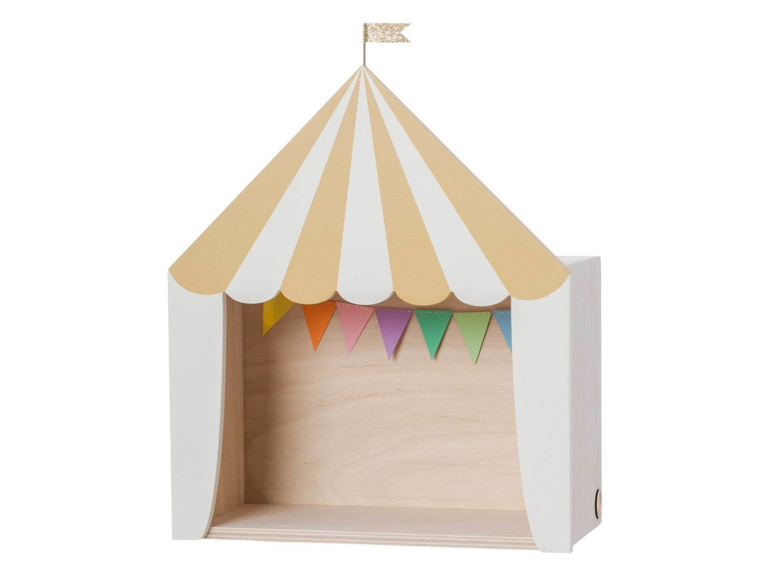Circus Shelf "The Big Top" | Mustard-White by Up! Warsaw - Maude Kids Decor
