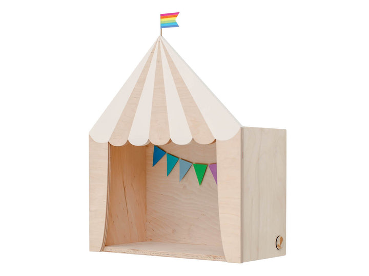 Circus Shelf "The Big Top" | White-Wooden by Up! Warsaw - Maude Kids Decor