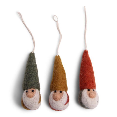 Colourful Gnomes Christmas Ornaments (Set of 3) by Én Gry & Sif - Maude Kids Decor