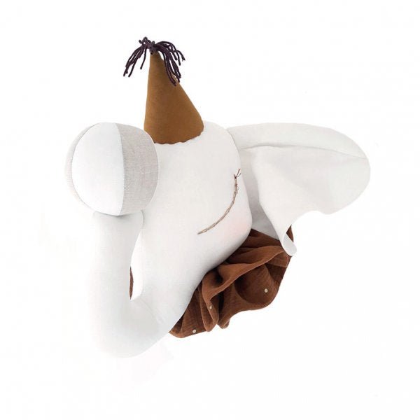 Cream Elephant Head by Love Me - Maude Kids Decor