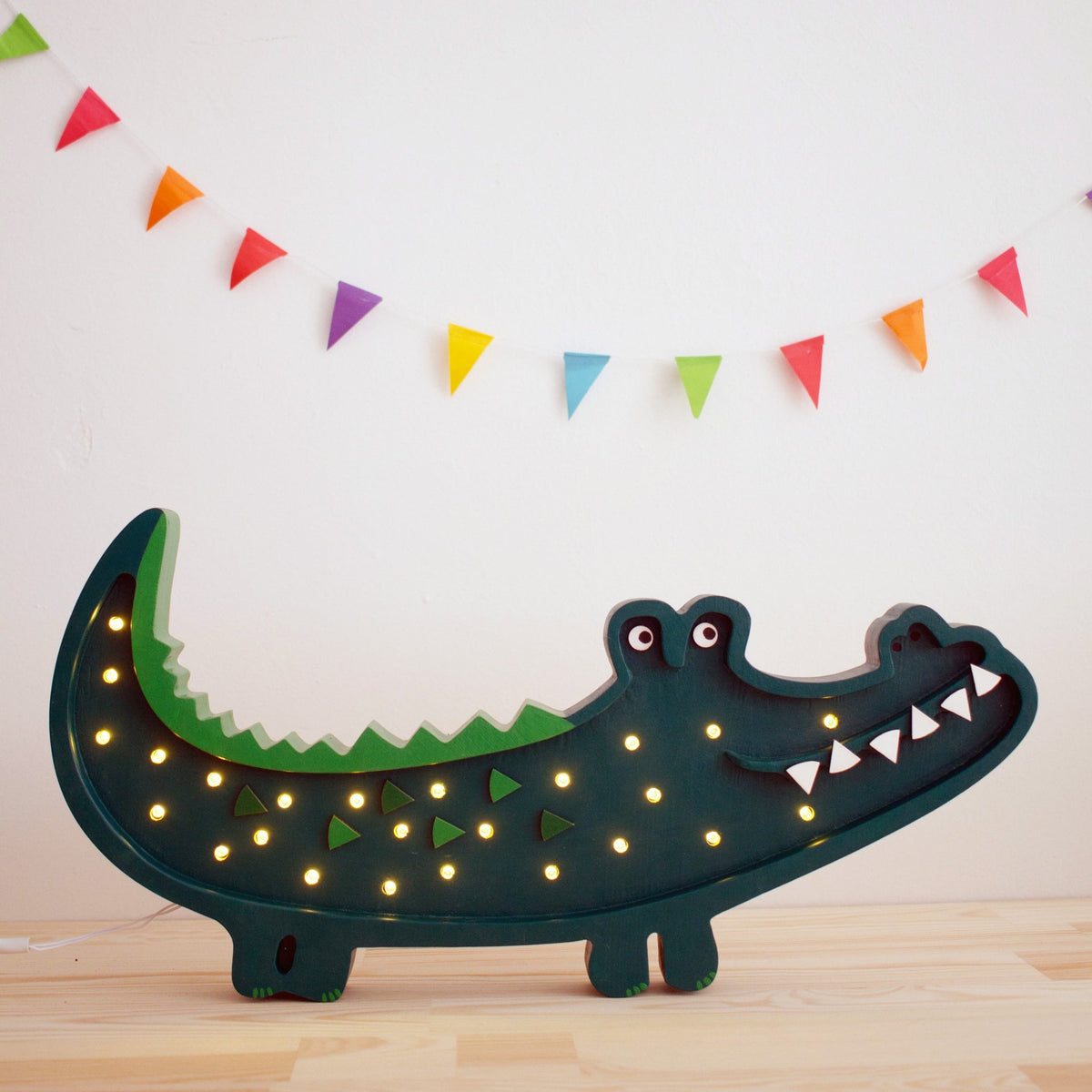 Crocodile Night Light | Green by Little Lights - Maude Kids Decor