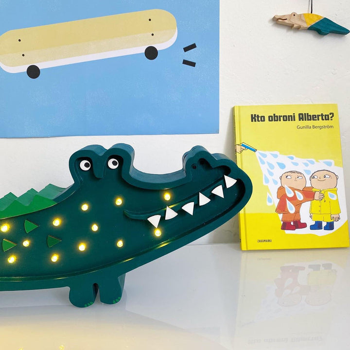 Crocodile Night Light | Green by Little Lights - Maude Kids Decor