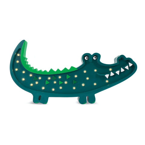 Crocodile Night Light | Green by Little Lights - Maude Kids Decor