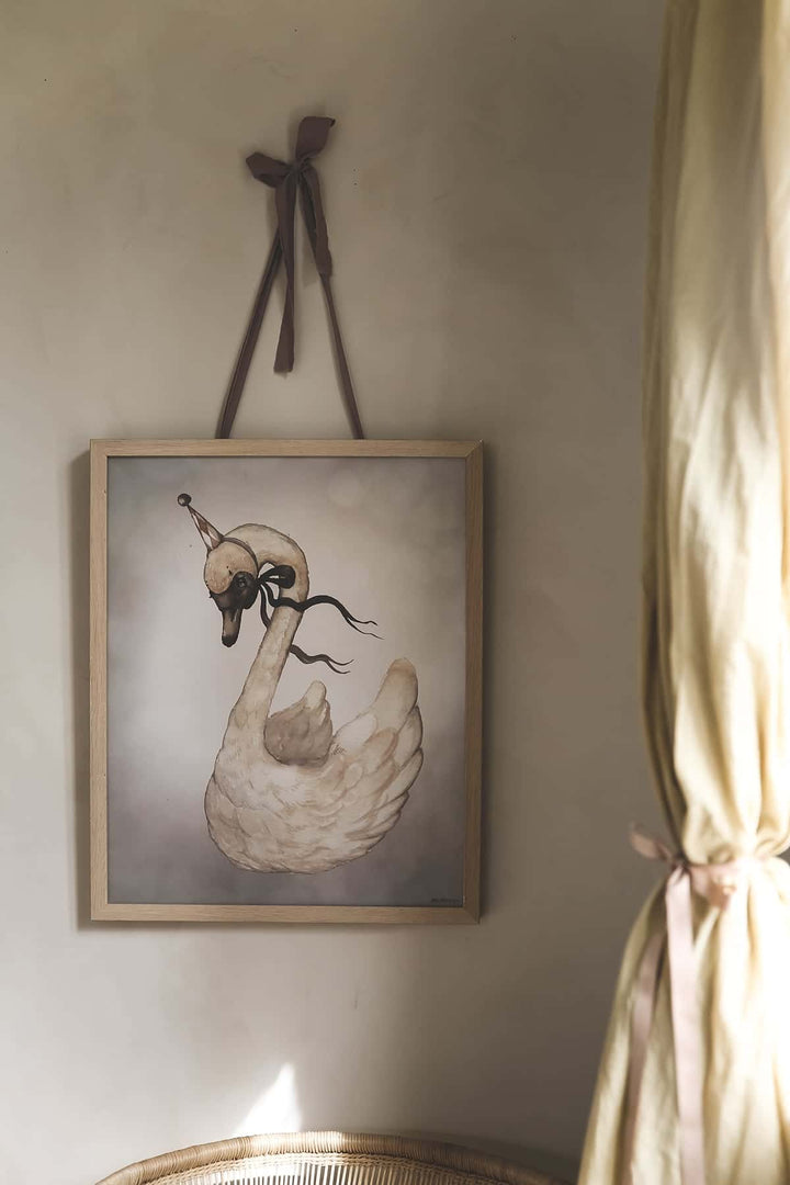 Dear Swan Poster by Mrs Mighetto - Maude Kids Decor