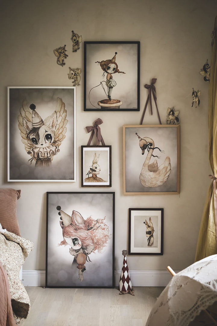 Dear Swan Poster by Mrs Mighetto - Maude Kids Decor