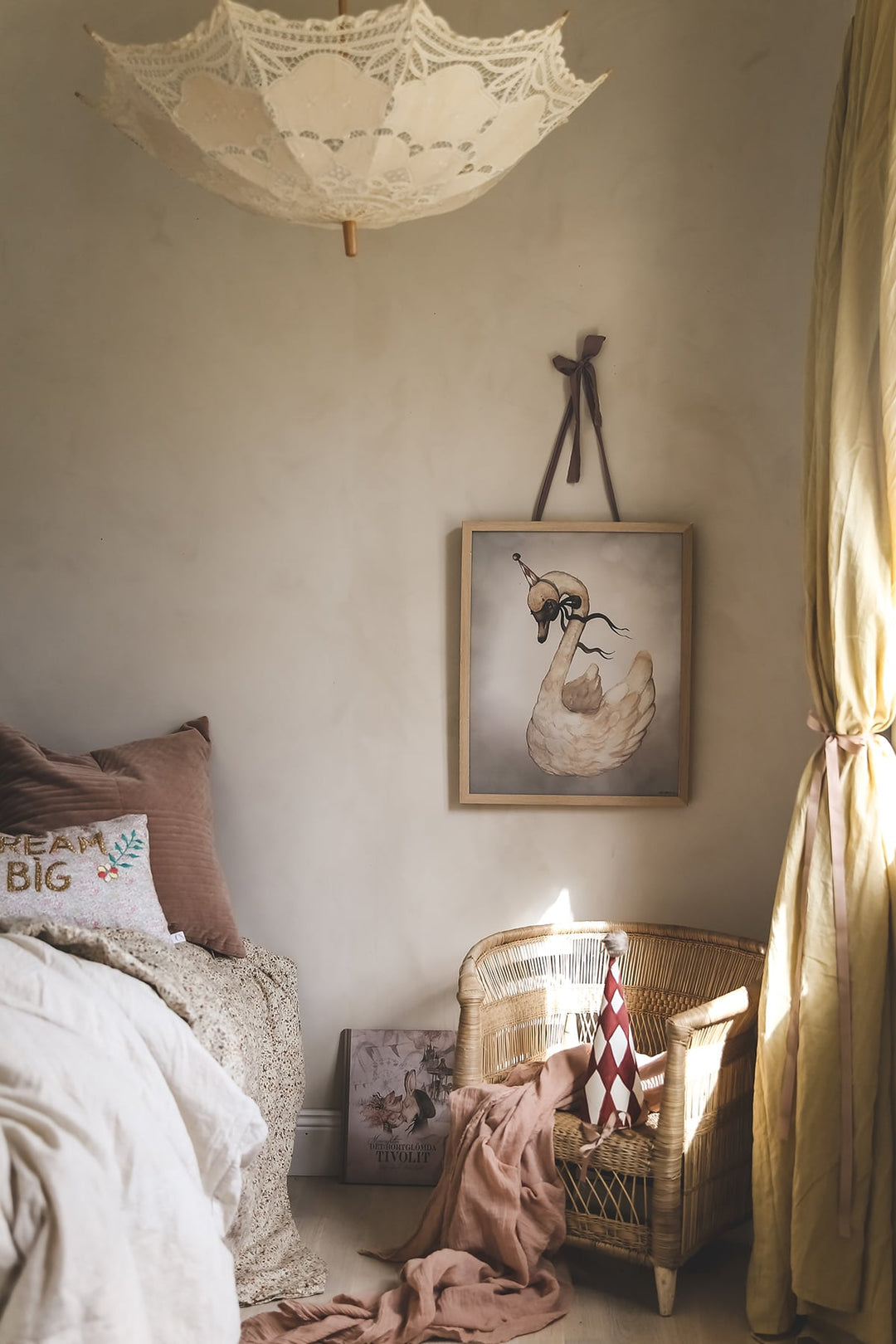 Dear Swan Poster by Mrs Mighetto - Maude Kids Decor