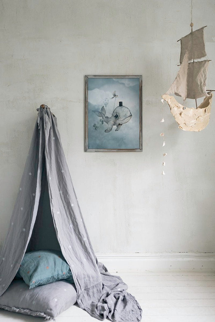 Dear Whalie Poster by Mrs Mighetto - Maude Kids Decor