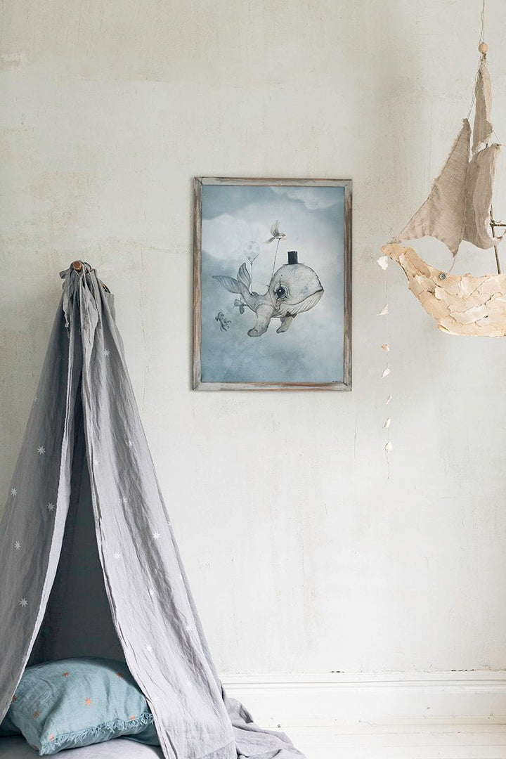 Dear Whalie Poster by Mrs Mighetto - Maude Kids Decor