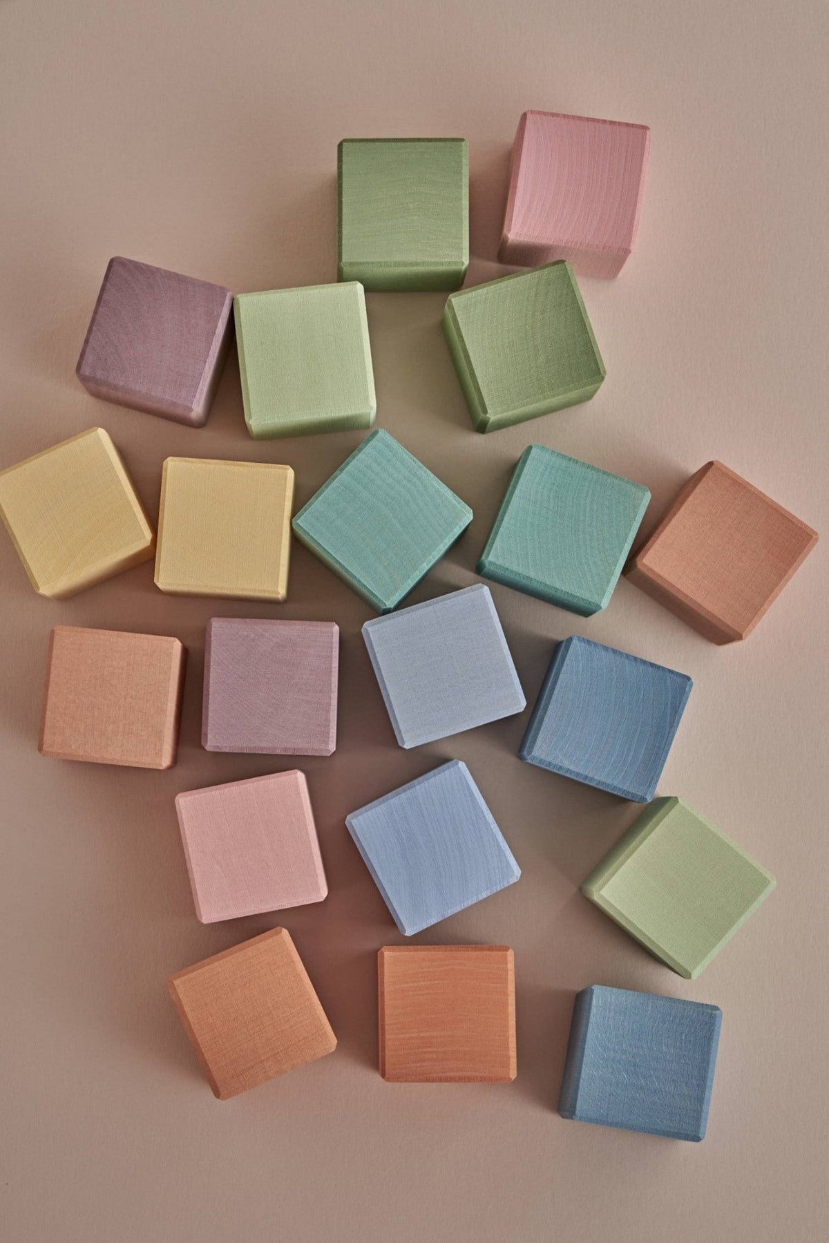 Earth Pastel Wooden Cubes by Raduga Grez - Maude Kids Decor