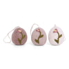 Egg Ornaments with Embroidery (Set of 3) by Én Gry & Sif - Maude Kids Decor