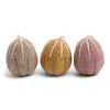 Egg Ornaments with Embroidery (Set of 3) by Én Gry & Sif - Maude Kids Decor