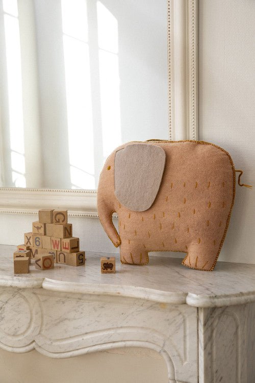 Elephant Pasu Cushion by Muskhane - Maude Kids Decor