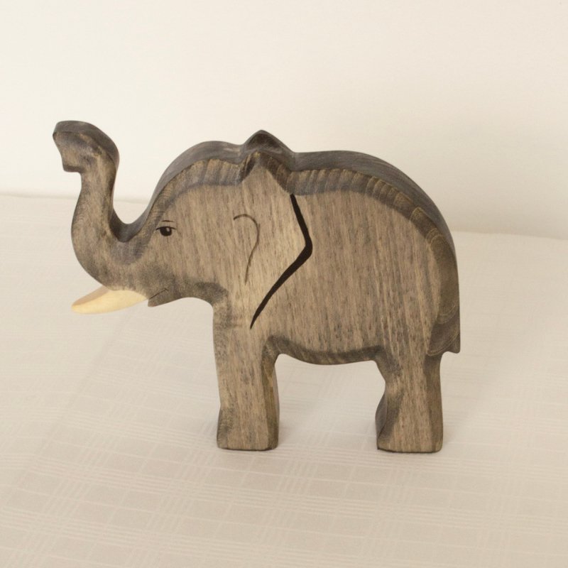 Elephant Wooden Figurine | Male by HolzWald - Maude Kids Decor