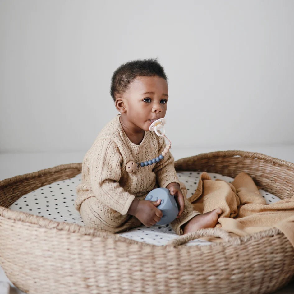 Extra Soft Muslin Crib Sheet | Black Daisy by Mushie - Maude Kids Decor
