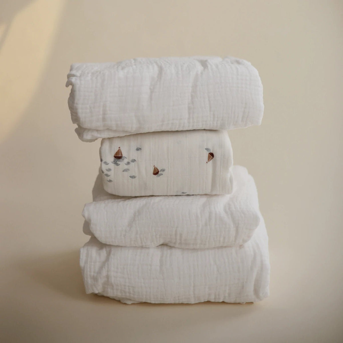 Extra Soft Muslin Crib Sheet | White by Mushie - Maude Kids Decor