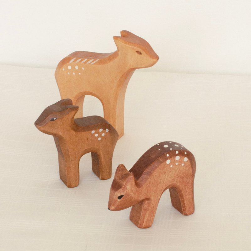 Fawn Wooden Figurine | Standing by HolzWald - Maude Kids Decor