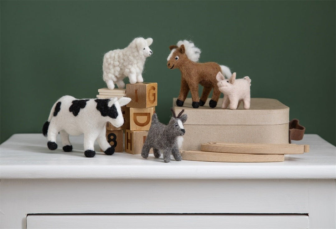 Felted Farm Animals (Set of 5) by Én Gry &amp; Sif - Maude Kids Decor