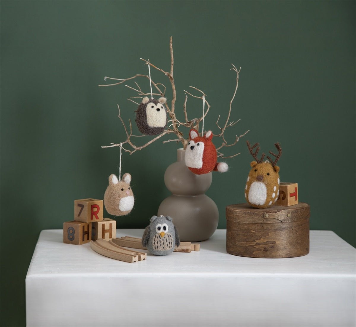 Felted Forest Animals (Set of 5) by Én Gry & Sif - Maude Kids Decor