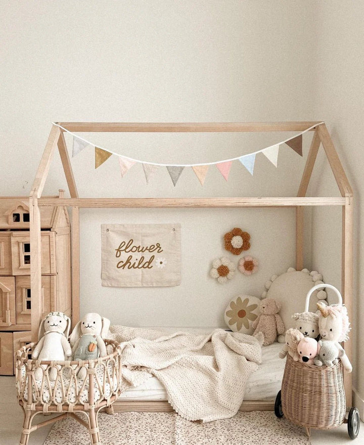Flower Child Canvas Banner by Imani Collective - Maude Kids Decor