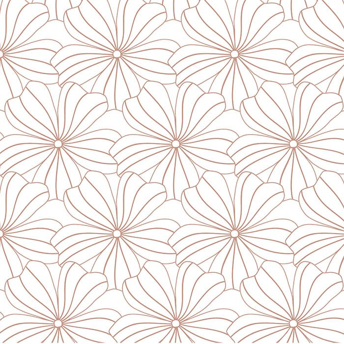 Flowers Double/Full Fitted Sheet | White by Swedish Linens - Maude Kids Decor