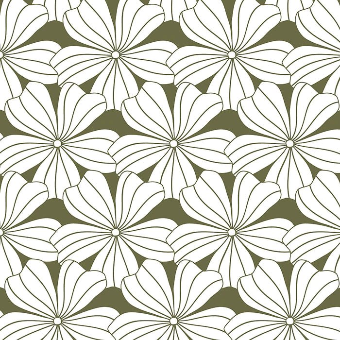 Flowers Twin Fitted Sheet by Swedish Linens - Maude Kids Decor