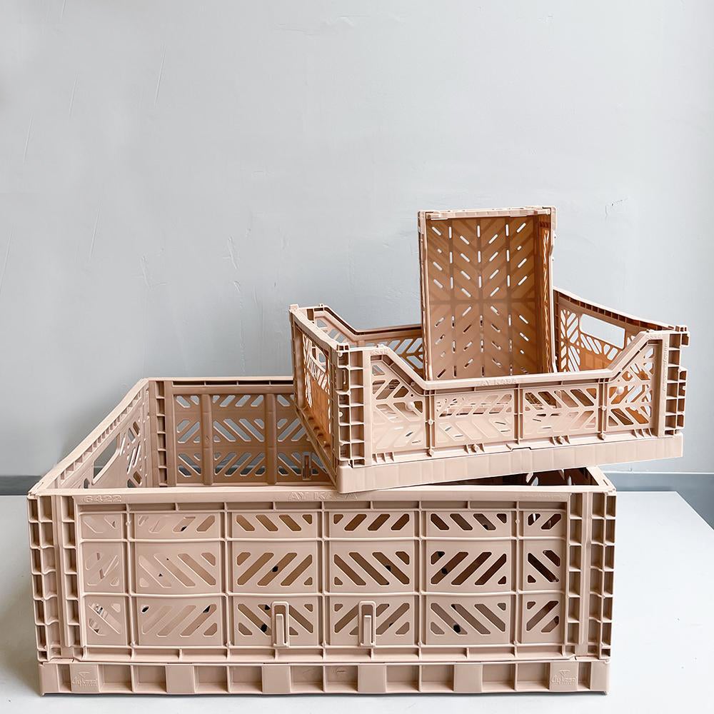Folding Crate | Warm Beige by Aykasa - Maude Kids Decor