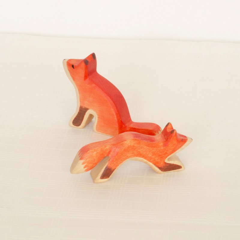 Fox Wooden Figurine by HolzWald - Maude Kids Decor
