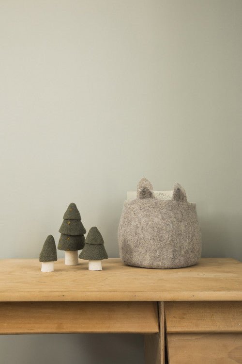 Foxy Pasu Felt Basket by Muskhane - Maude Kids Decor