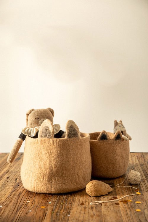 Foxy Pasu Felt Basket by Muskhane - Maude Kids Decor