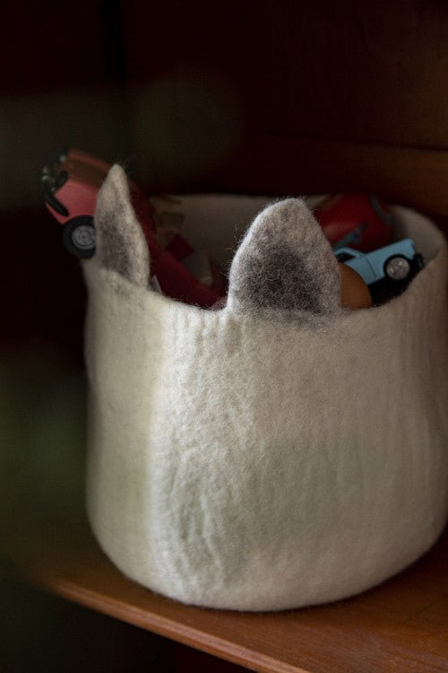 Foxy Pasu Felt Basket by Muskhane - Maude Kids Decor